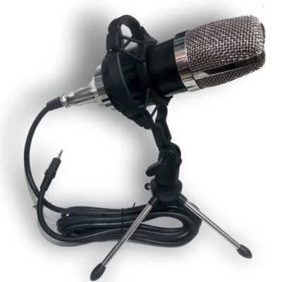 microfono condensador + tripode + cuello