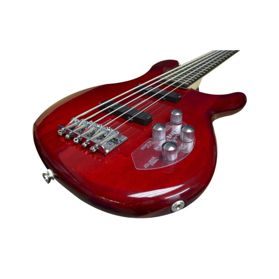 action bass plus 5 cuerdas rojo trans - 4