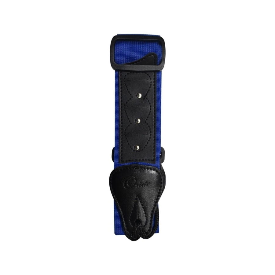 correa azul para guitarra porta vitela - 2