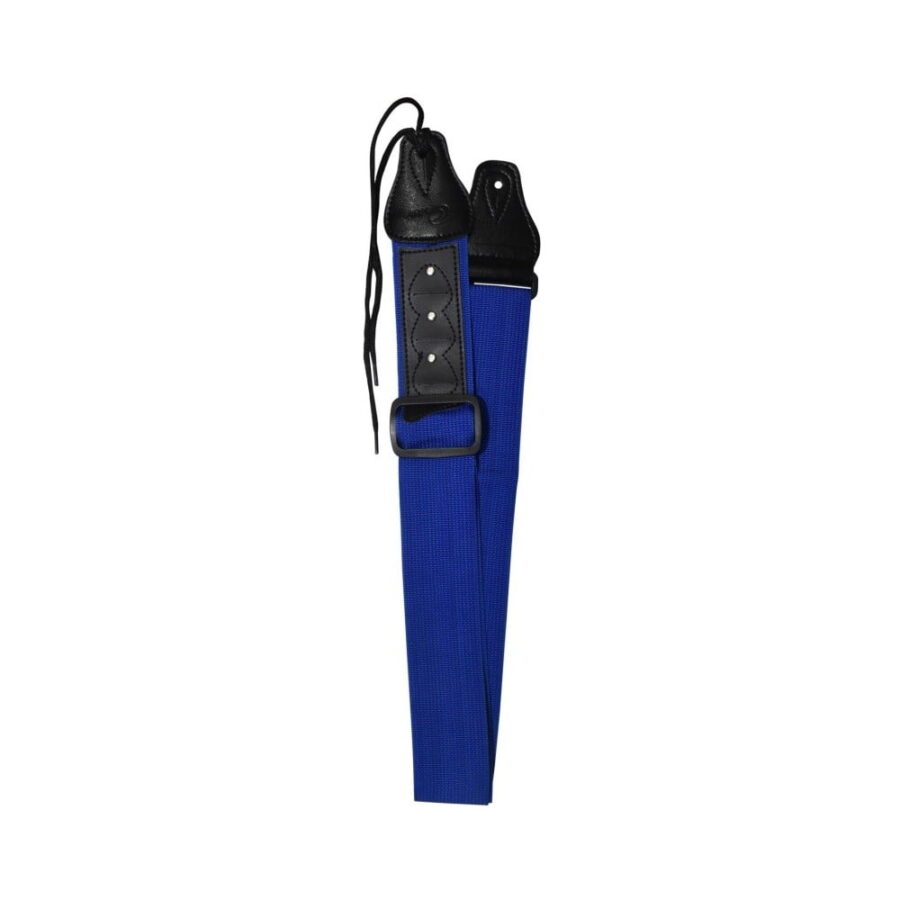 correa azul para guitarra porta vitela - 3