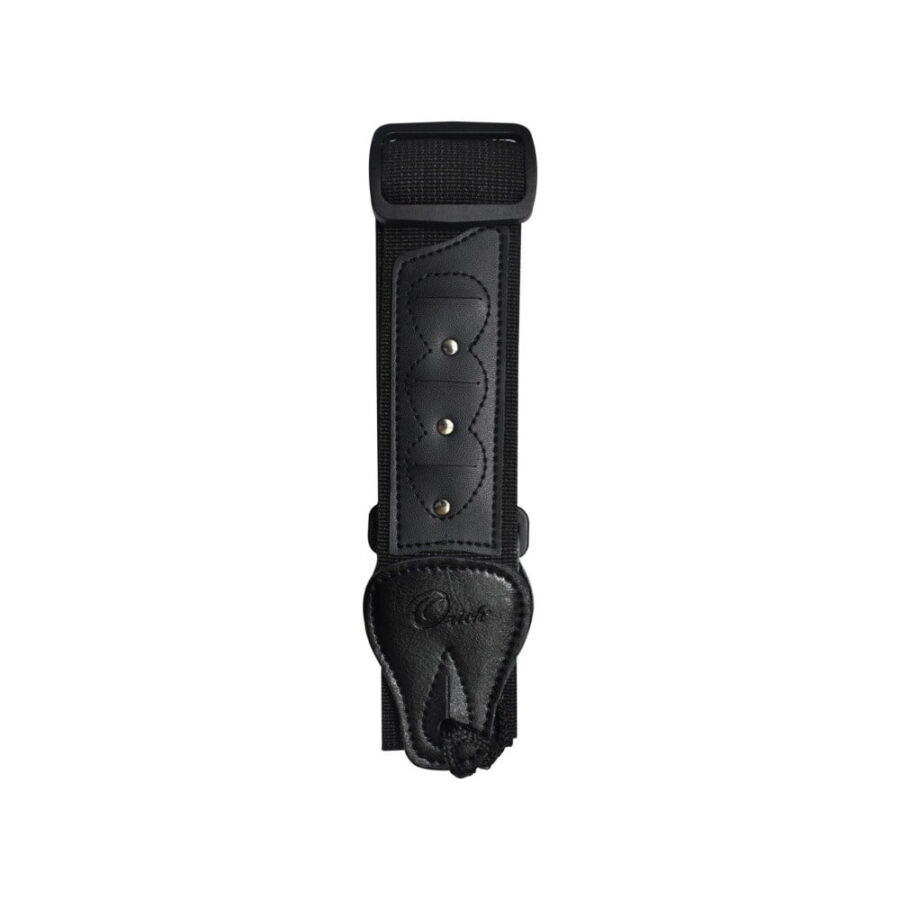 correa negra para guitarra porta vitela - 2