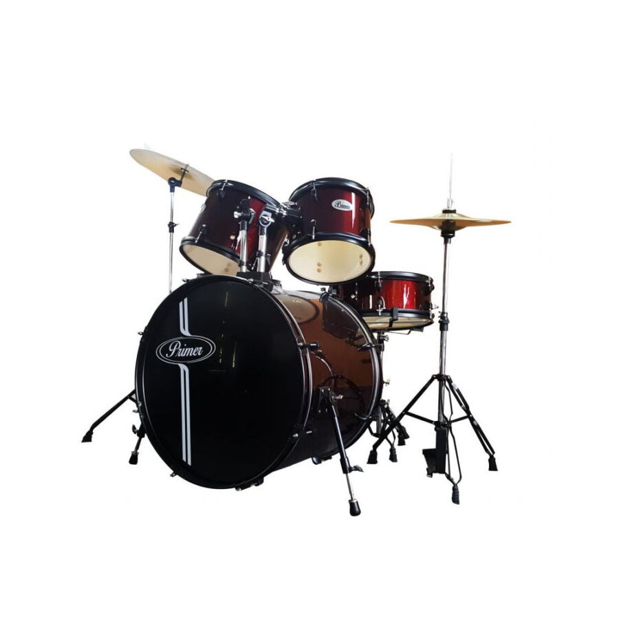 Batería Acústica Completa 7 Piezas /Baquetas/Asiento - Primer-1