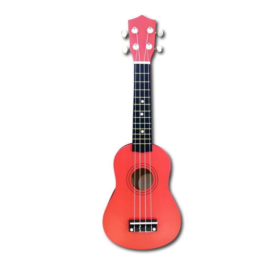 Ukelele Acústico Soprano 21" Negro- Lila- Rojo - SM-1