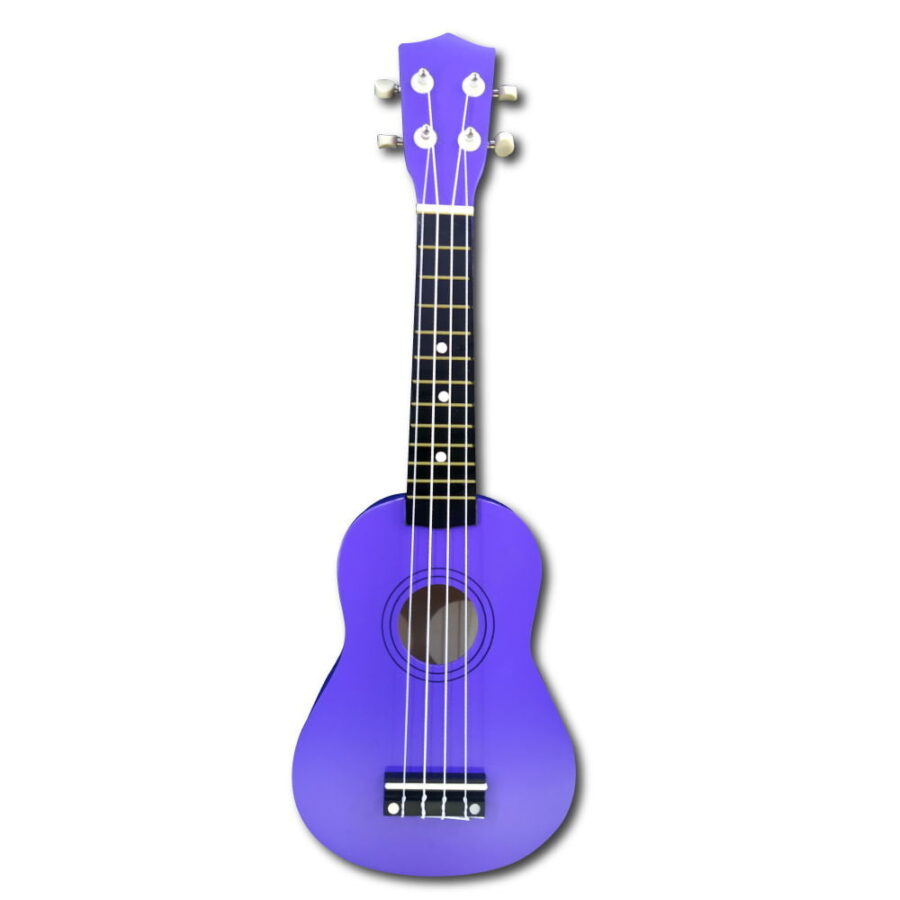 Ukelele Acústico Soprano 31" Negro- Lila- Rojo - SM-