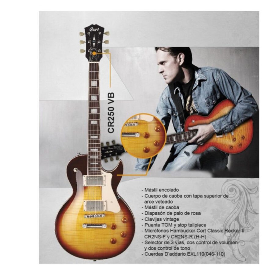 Guitarra Electrica - Cort CR250VB - 1