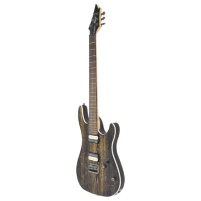 GUITARRA-ELECTRICA-KX-CON-MICROFONO-EMG-RETRO-GRABADO-KX300-ETCHED-EBG
