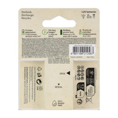 Pila aa recargable recyko 2